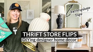 DIY Home Decor Thrift Flips  Anthropologie Inspired Mirror [upl. by Aysab]