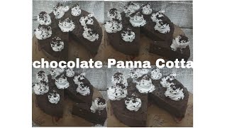 Chocolate Panna Cotta Italian dish no bake recipe [upl. by Gaeta887]