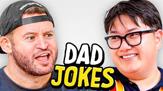 Dad Jokes  Dont laugh Challenge  Alan vs Andrew  Raise Your Spirits [upl. by Mirabelle]