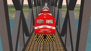 MSTS Train Simulator Indian Railways  Rajdhani Express at its best with quotPRATEEKquot [upl. by Nyram]