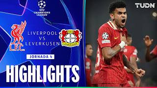 HIGHLIGHTS  Liverpool vs Bayer Leverkusen  UEFA Champions League 2425  TUDN [upl. by Hwang]