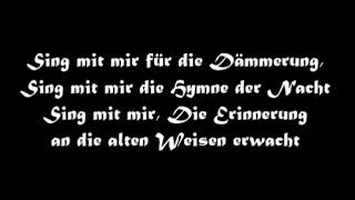 Oonagh Hymne der Nacht mit lyrics [upl. by Soisinoid]