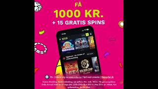 Få 1000 kr i Velkomstbonus  15 Gratis Spins casino danmark [upl. by Ayokahs]