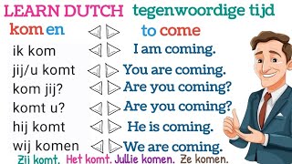 LEARN DUTCH NT2 nederlands grammaticategenwoordige tijd [upl. by Anuahsed316]