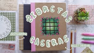 ASÍ HAGO MIS PROPIOS CUADERNOS ✨ SKETCHBOOK CASERO y LIBRETA DIY para AGENDA o BULLET JOURNAL 2022 [upl. by Sophie]