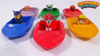 Best Toy Learning Videos for Kids  Paw Patrol Boats Water Play [upl. by Giulio630]