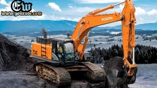 Hydraulic Hitachi Zaxis 200 excavator [upl. by Notyalc77]