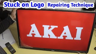 Smart LED TV Stuck on Logo Problem Repairing Technique by Reset  LED TV Hang Problem [upl. by Nwahsaj]