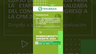 📌🔴CURSO PARA COMITES EVALUADORES EN PERU EDUCA [upl. by Fleurette]