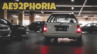 AE92PHORIA Vol 1 corollatwincam corollaliftback toyotacorolla [upl. by Esiuqram]