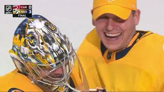 Juuse Saros shutout vs Carolina [upl. by Archambault]