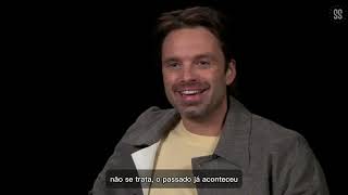 LEGENDADO Entrevista com as estrelas de quotThe Apprenticequot Sebastian Stan e Jeremy Strong [upl. by Eniagrom371]