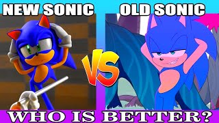 Zero Two Dodging meme  New Sonic VS Old Sonic  Side by Side Comparison [upl. by Poore]