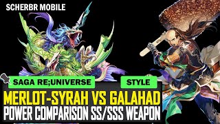 MerlotSyrah vs Galahad Full Damage Comparison  Romancing SaGa reUniverSe [upl. by Lletnohs]