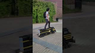 This DIY Eskate Train powered by 3 car batteries sounds like a real train [upl. by Ellicul]