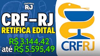 CRFRJ RETIFICOU O EDITAL  Vagas em Campo Grande Rio Niterói Nova Iguaçu [upl. by Atsyrt]