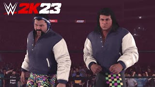 WWE 2K23  Steiner Brothers Entrance DoubleTeamMoves Finisher [upl. by Atela]