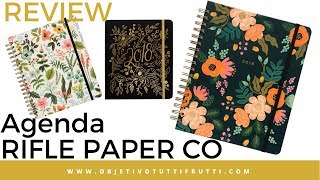 review AGENDA Bonita 🌺 Rifle Paper CO  20172018 😍 [upl. by Resneps]