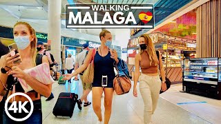 🇪🇸 MÁLAGA Airport AGP Spain  October 2021  4K Walking Tour Costa del Sol [upl. by Liahcim]