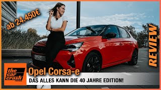 Opel Corsae im Test 2022 Das alles kann die elektrische 40 Jahre Edition Fahrbericht  Review [upl. by Yddeg451]