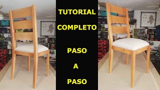 COMO HACER SILLAS DE MADERA ESTILO CAMPESTRE CON RESPALDO CURVO [upl. by Ricketts]