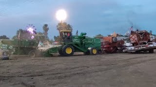 Colusa County Combine Demolition Derby DemolitionDerby Crash Combine Tractor [upl. by Hoskinson]