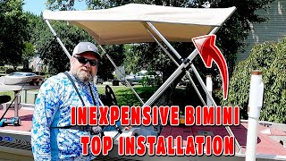 Installing Bimini Top on Bass Boat [upl. by Sharline]