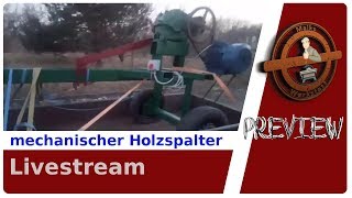 Vorstellung erster halbautomatischer Holzspalter in Deutschland Kurbelspalter [upl. by Aninotna882]