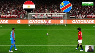 Egypt vs DR Congo  Penalty Shootout 2024  African Cup 2023  Round of 16  PES Gameplay [upl. by Tiler]