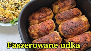 Pieczone udka faszerowane pieczarkami i serem [upl. by Keily]