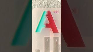 Letter A Resin Keychainshortsshortdiyresinartresinhandmadeytcraftlovealetterstatusaletter [upl. by Yrmac165]