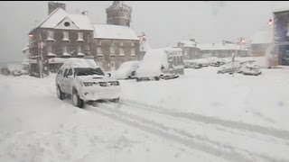 Snow chaos in France UK and Germany [upl. by Lenhart]