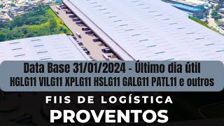 DI News Proventos de Janeiro FIIs de Logística HGLG11 VILG11 XPLG11 HSLG11 GALG11 PATL11 e outros [upl. by Caitlin]