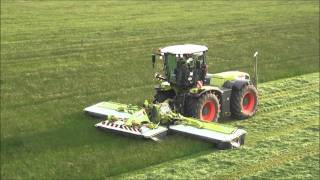 Claas Xerion 3800 trac VC met Claas Triplemaaier Trekkerwebnl [upl. by Nodnas]