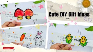 🌸CUTE amp SIMPLE ✨4 DIY GIFT CARDS IDEAS🌸 diy easy simple gift youtube subscribe [upl. by Irakuy]