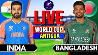 India vs Bangladesh T20 World Cup Match  Live Score amp Commentary  IND vs BAN Live  T20 WC 2024 [upl. by Nadeau269]