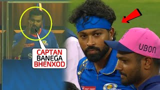 Rohit Sharma caught abusing while Wankhede crowd booed Hardik Pandya during the Toss in MI vs RR IPL [upl. by Hanselka311]