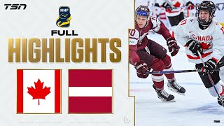 Canada vs Latvia FULL HIGHLIGHTS  2024 World Junior Championship [upl. by Daphne]