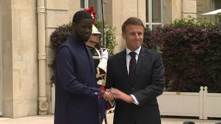 President Macron welcomes Senegalese President Bassirou Diomaye Faye  AFP [upl. by Chretien]