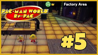 Factory Area PacMan World RePac Playthrough Part 5 [upl. by Bound]