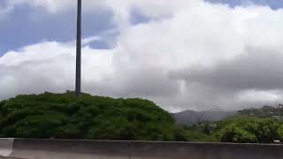 Driving Around Waikiki Hawaii Sunny day Landscape Creative Commons Stock Footage [upl. by Enilraep]