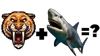 SABERTOOTH TIGER  MEGALODON   What Is The Outcome [upl. by Coleman]