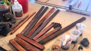 Diy Wood Finishing  Vinegar And Steel Wool Tips And Tricks [upl. by Yadahs]