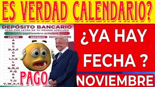 🙏YA HAY CALENDARIO PAGOS PENSIÓN ADULTO MAYOR 4800 Noviembre COBRA noticias pension amlo lic [upl. by Navonoj231]