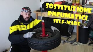 Tutorial sostituzione ed equilibratura statica pneumatici fai da te 🔧 [upl. by Gnort]