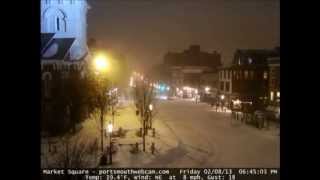 2013 Blizzard 48 Hour Time Lapse Portsmouth NH [upl. by Littlejohn]