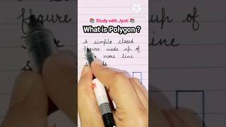 What is polygon  shorts polygon quadrilateral basicconcepts cbse geometry studywithjyoti [upl. by Eduard]