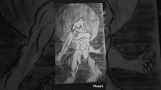 wolf monster skechwolfoomonsteranimedrawingytshortstrendingviralshortssubscribelike [upl. by Queena]