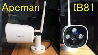 Apeman IB81 Camera Review Unboxing set up operation and sample video footage [upl. by Hike]