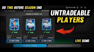 How to sell UNTRADEABLE players in fc mobile 24  Easiest Way [upl. by Ailec]